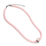 Barbie Pink Bead Necklace With Heart Sha