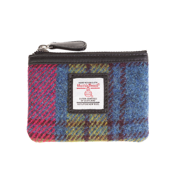 Coin Purse Blue/Pink Check