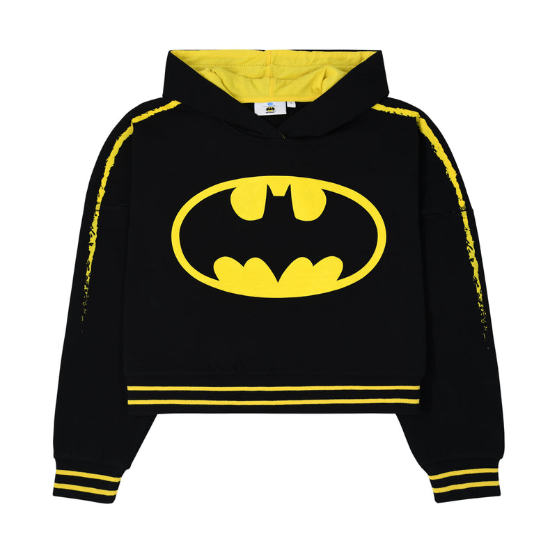 Batman Logo Crop Hoodie