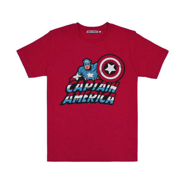 Captain America Tee / Red Slub