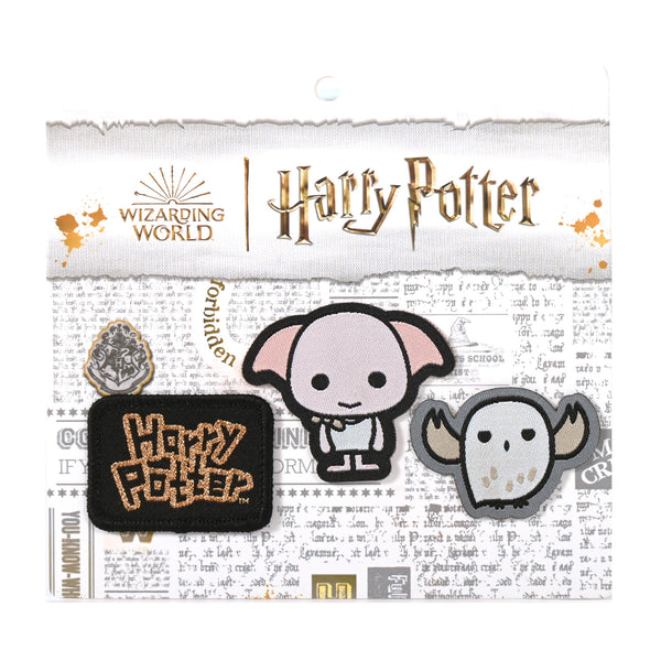 Dobby & Hedwig 3Pk Iron On Badgeables