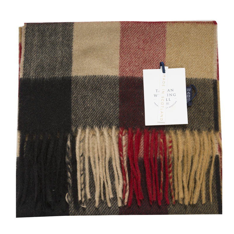 100% Cashmere Scarf Made In Scotland Vicuna Block