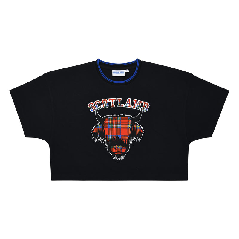 Scotland Cow Crop T-Shirt