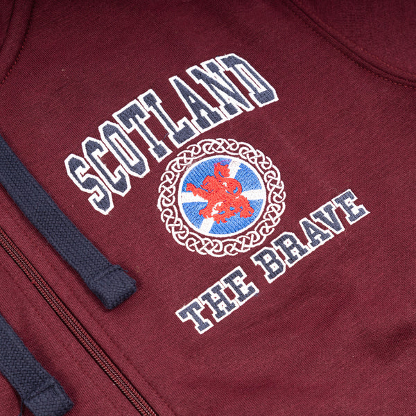 Zipped Hd Top Emb. Scot/Celtic/Flag/Lion