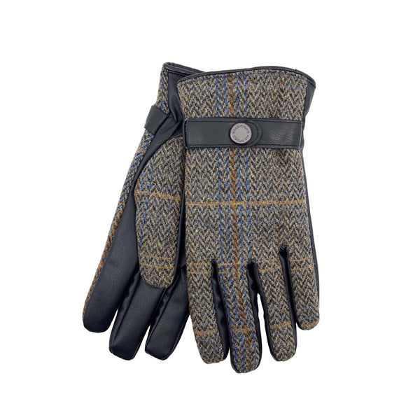 Mens Jumbo Herringbone Buckle Glove