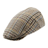 Mens Jumbo Herringbone Flat Cap