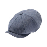 Herringbone Tweed Newsboy Cap