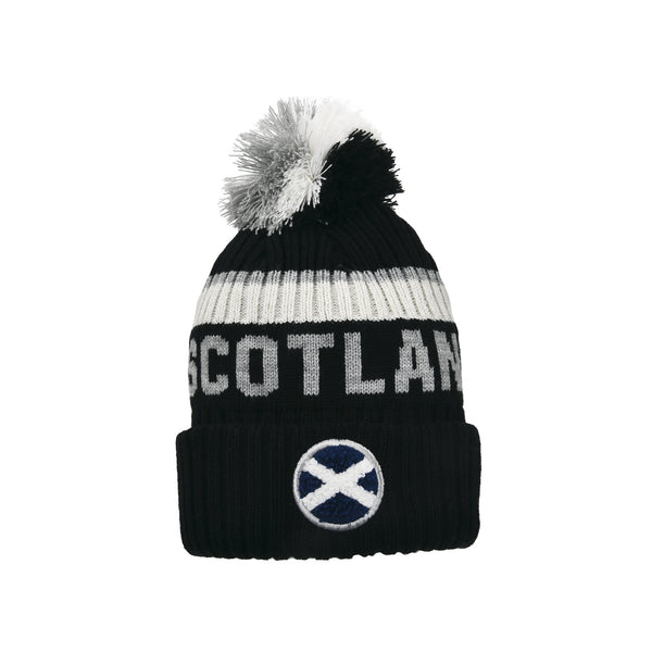 Liz Scotland Saltire Chunky Pom Beanie