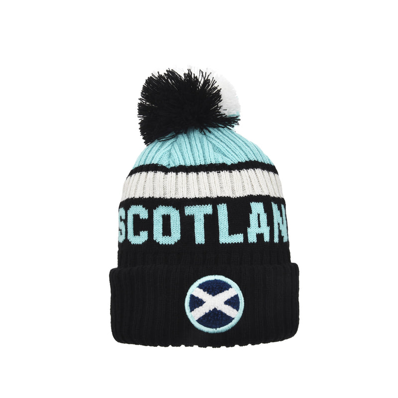 Liz Scotland Saltire Chunky Pom Beanie