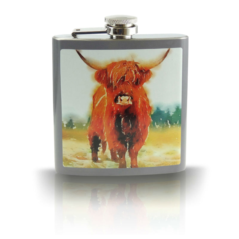 6Oz Transfer Hip Flasks ÔÇô Cow