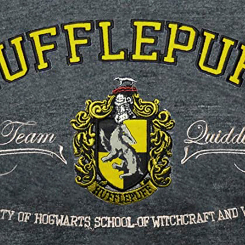 Hufflepuff Applique Tee Kids Charcoal