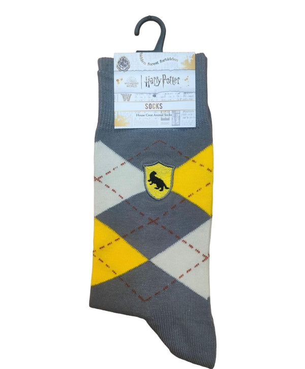 Hp Hufflepuff Argyle Knit Socks