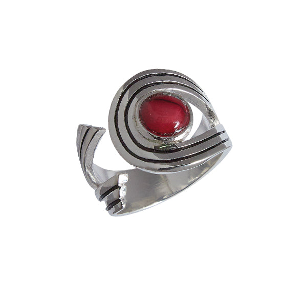 Heathergem Silver Plated Rannoch Swirl Ring