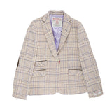 Ladies Iona Harris Tweed Jacket Pink Check