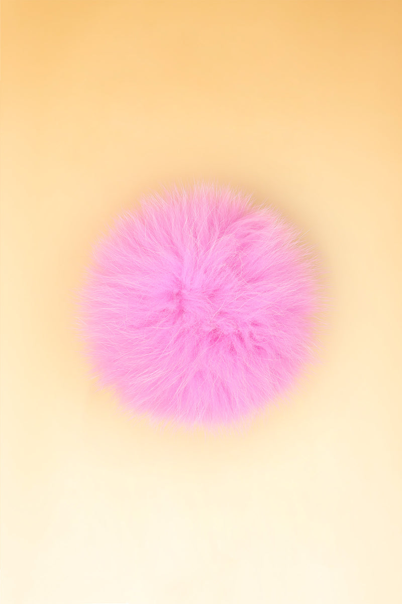 100% Real Fur Pom Pom Cinderella