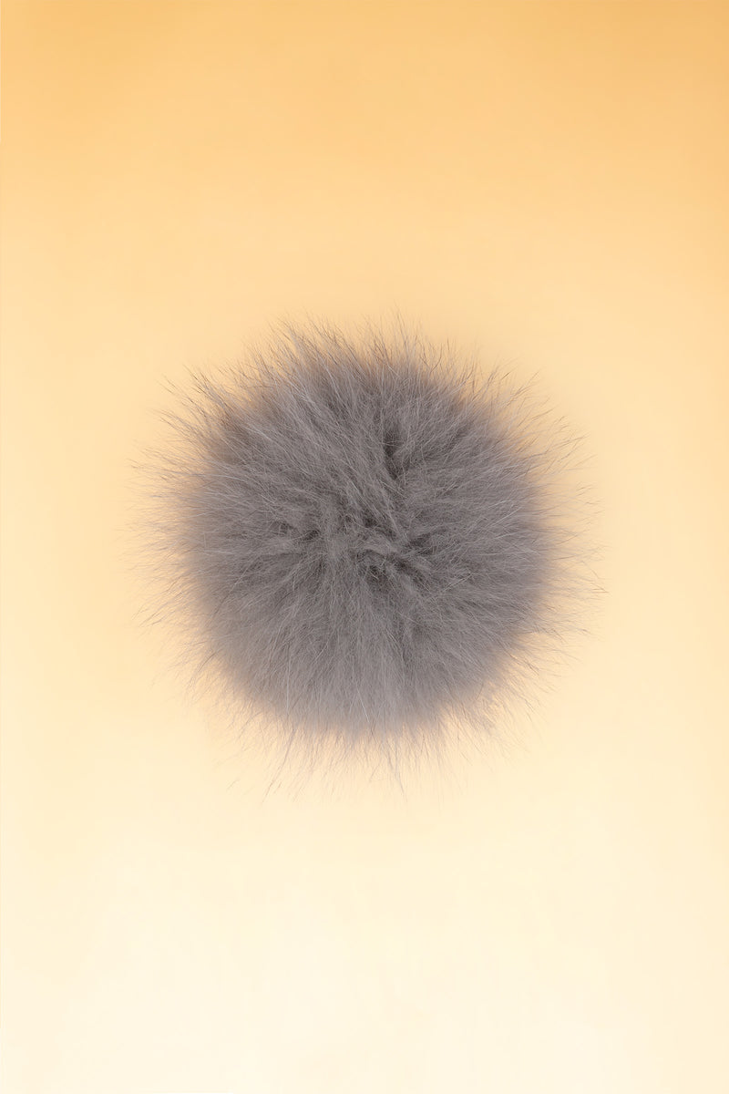 100% Real Fur Pom Pom Concrete