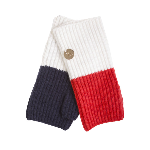 30% Cashmere Maisie Gloves Red Mix