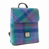 Tummel Backpack Green & Purple Check