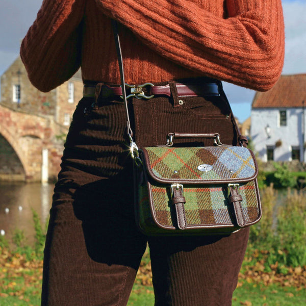 Harris Tweed Bervie Mini Satchel Macleod Tartan