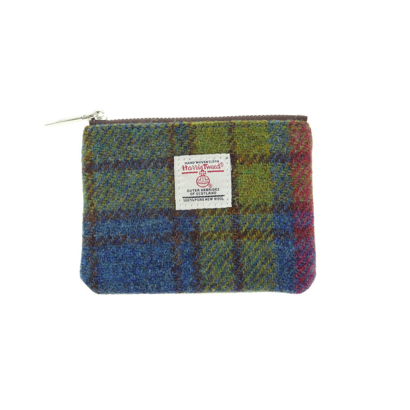 Harris Tweed Small Pouch Multi Colour Tartan