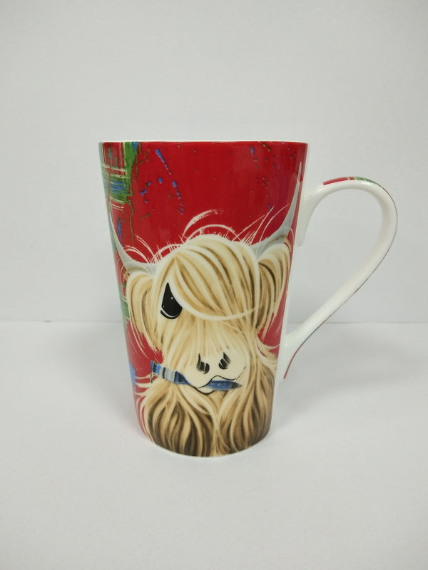 Mcmoo Tartan Paint Large Mug