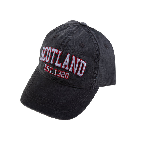 Scotland Stonewash Cap Black