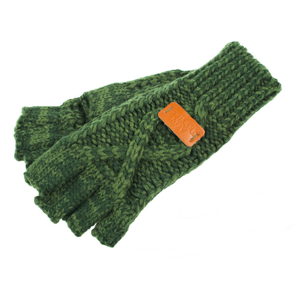 Aran Cable Fingerless Gloves