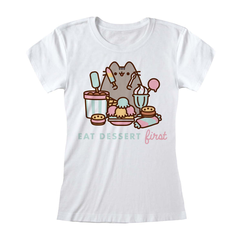 Pusheen - Eat Dessert First Tshirt