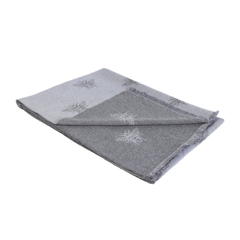 Supersoft Bee Scarf Grey