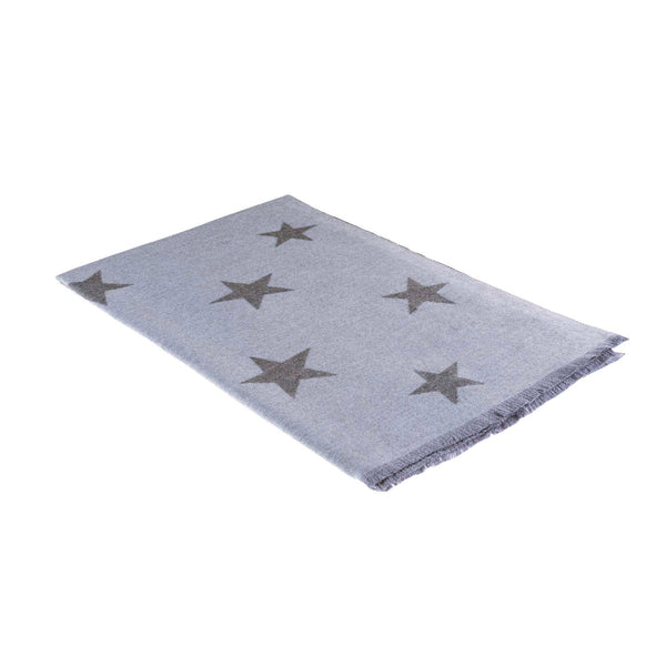 Super Soft Star Scarf Grey