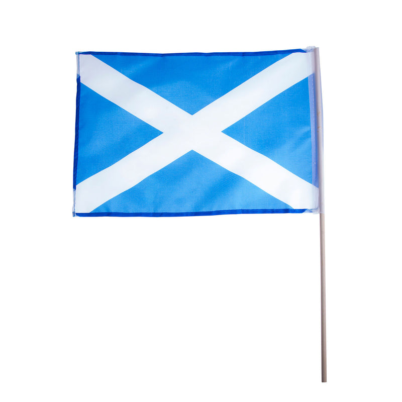 Saltire Stick Flag 12" By 8"