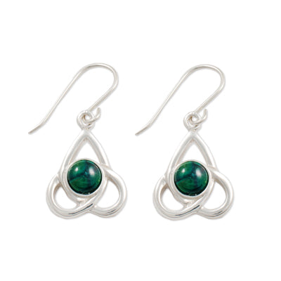 Heathergem Celtic Silver Earrings Se45