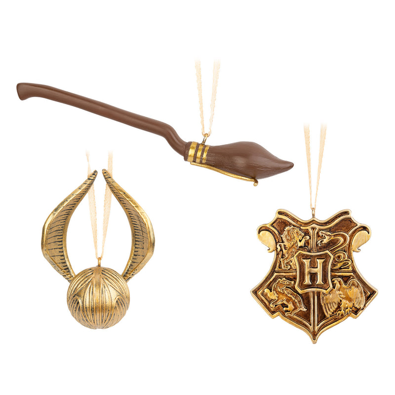 Snitch/Nimbus 2K/Hogwarts Crest Xmas Orn