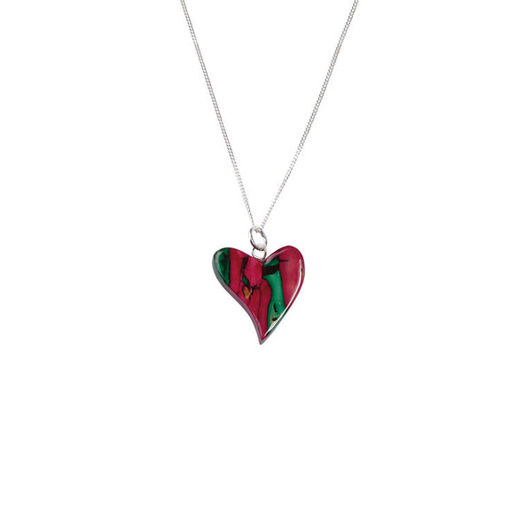 Heathergem Quirky Heart Sterling Silver Pendant