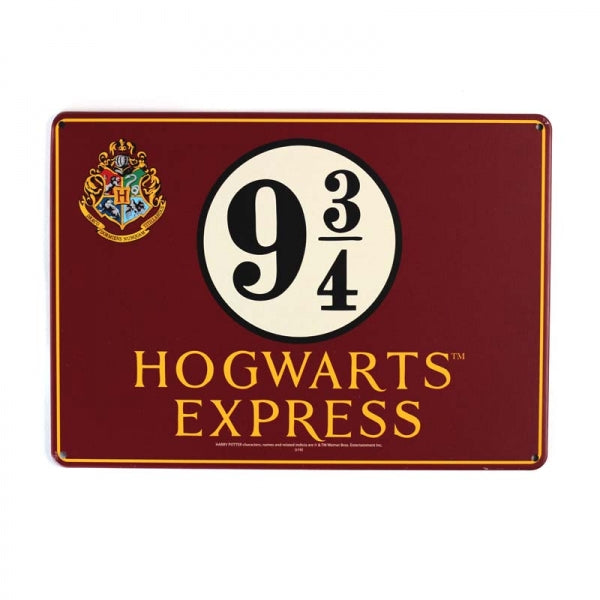 Harry Potter - Tin Sign Small Platform 9 3/4