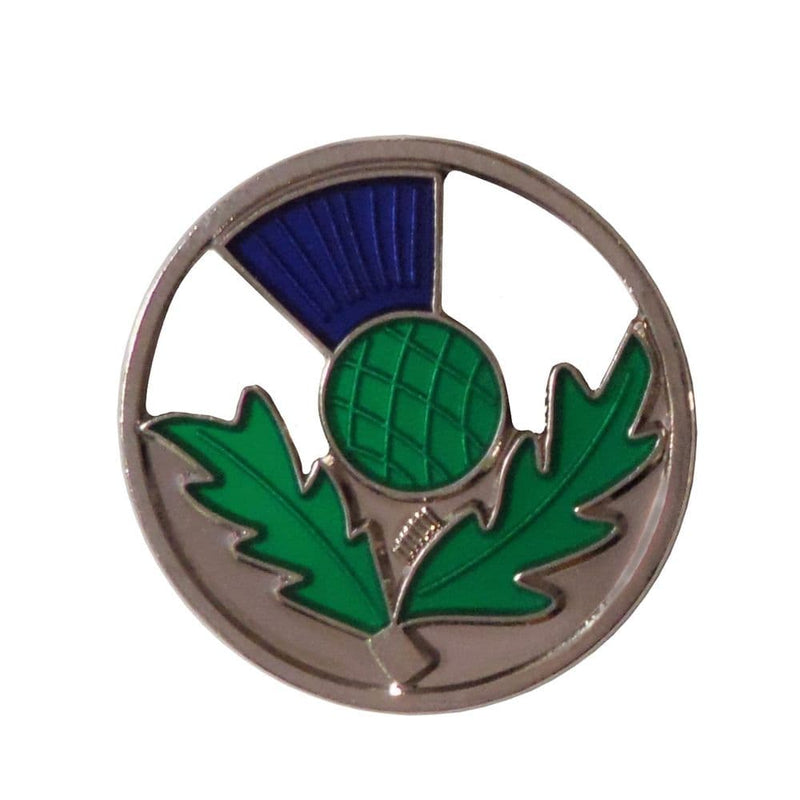 Lapel Badge Open Crest Thistle