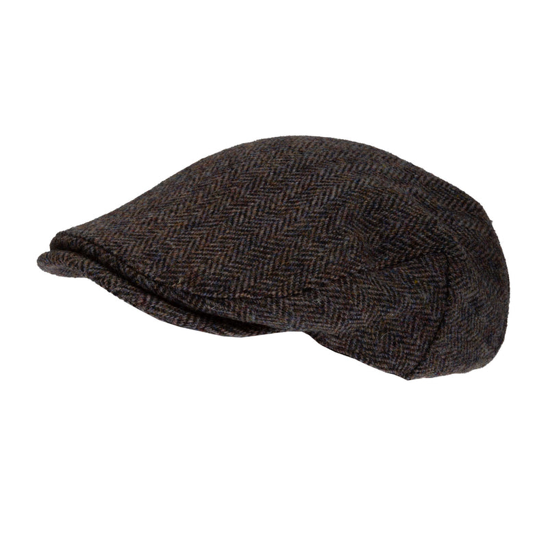 Highland Harris Tweed Flat Cap Slate Hb