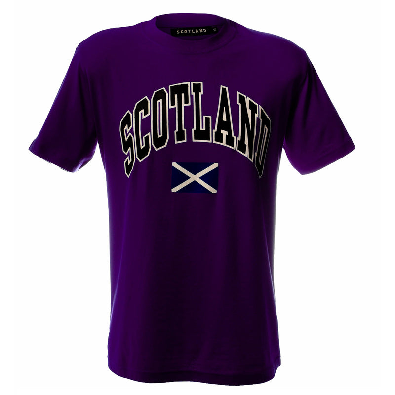 (D) Scotland Harvard Print T/Shirt Purple