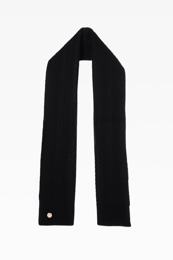 Georgie Cable Rib Scarf - Dunedin Cashmere