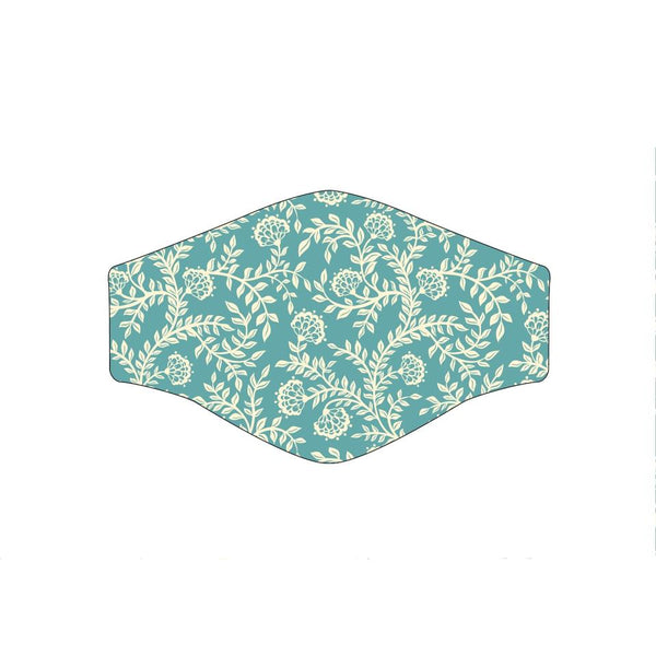 Face Masks Vintage Floral Teal