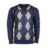 Argyle Ballantrae Jumper Crew Neck Royal Blue