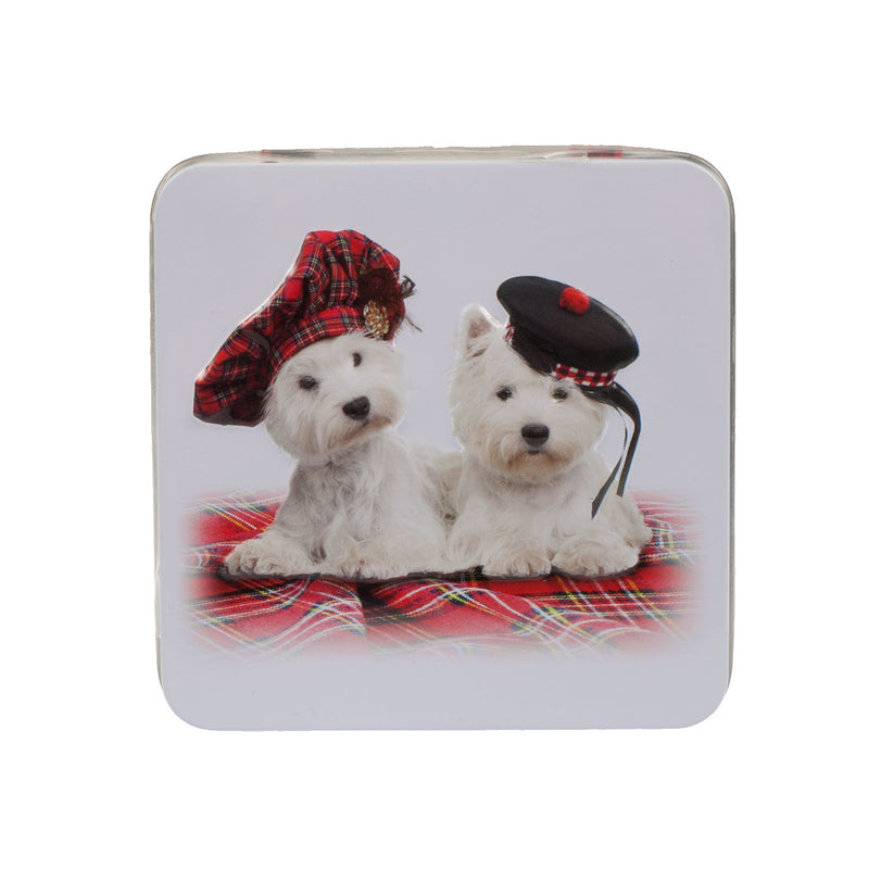 90G Dogs With Tartan Tammies Tin