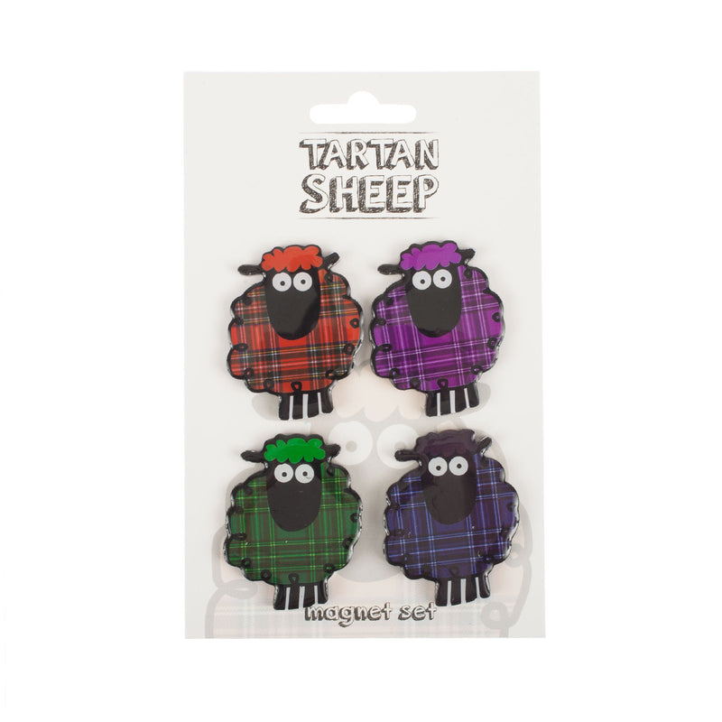 Tartan Sheep Magnet 4 Pk