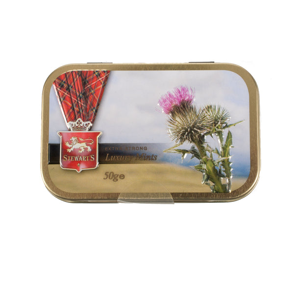 Stewarts Luxury Mints - 50G Flower Of Scotland Tin