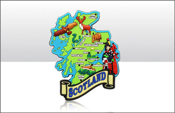 Scotland Map Magnet Pvc