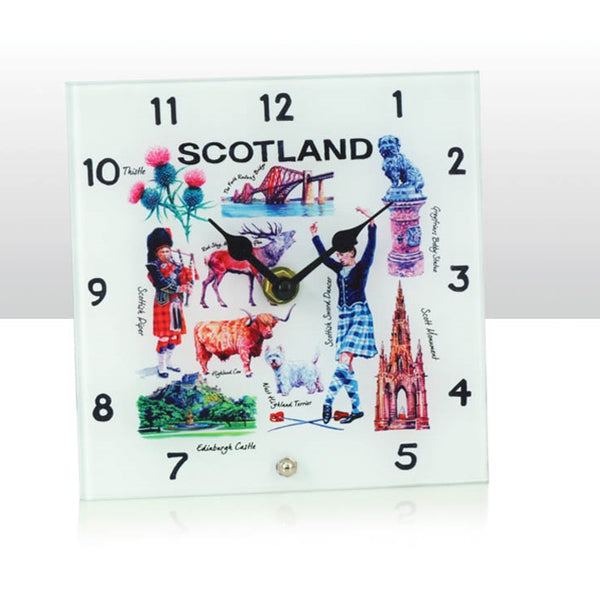 Iconic Scotland Clock 15X15