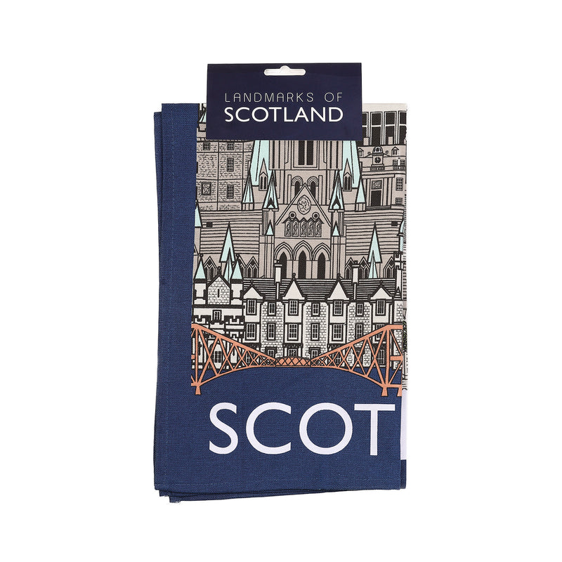 Scotland Landmark Tea Towel