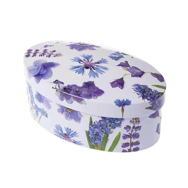Purple Flowers Tin