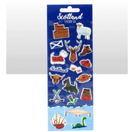 Scotland Icons Sticker Set