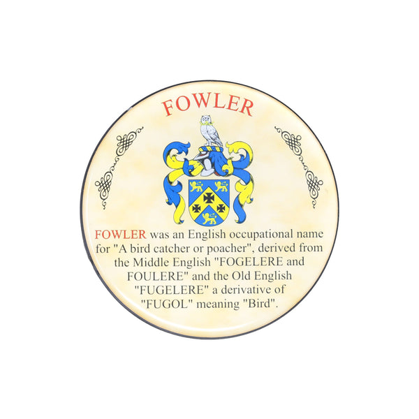 Heraldic Coaster Fowler